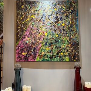 Abstract Multicolor Wall Art created by Nicole ( that’s me)